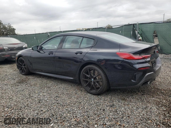 2024 BMW 8 Series M850i with VIN WBAGV8C00RCR84642, listed as a Copart auction lot 81367034 with 2,058 mi miles and Salvage Title. Bid and sale history available at carsss.com. Image 2.