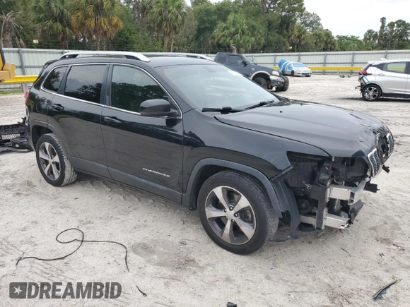 2019 Jeep Cherokee Limited with VIN 1C4PJLDB5KD427727, listed as a Copart auction lot 59300595 with 153,147 mi miles and Non repairable. Bid and sale history available at DreamBid. Image 4.