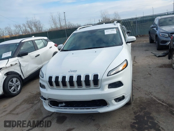 2018 Jeep Cherokee Overland with VIN 1C4PJMJX7JD594319, listed as a IAAI auction lot 41177860 with 128,925 mi miles. Bid and sale history available at carsss.com. Image 12.