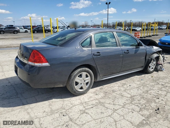 2009 Chevrolet Impala LS with VIN 2G1WB57K691170804, listed as a Copart auction lot 50388875 with 0 mi miles and Salvage Title. Bid and sale history available at carsss.com. Image 3.