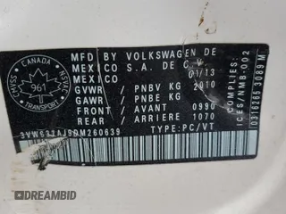 2013 Volkswagen Jetta Hybrid SE z VIN 3VW637AJ9DM260639, wystawiony jako Copart lot #48569535 z przebiegiem 101 759 mil mil oraz Szkoda całkowita • Salvage title. Historia ofert i sprzedaży dostępna na DreamBid. Obrazek 13.