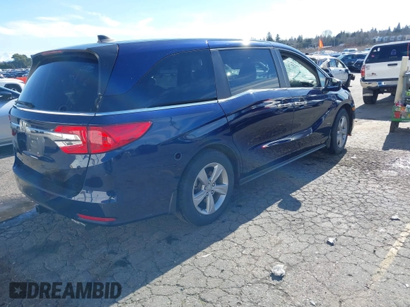 2019 Honda Odyssey EX-L z VIN 5FNRL6H70KB113499, wystawiony jako IAAI lot #41681215 z przebiegiem Nie podano mil oraz . Historia ofert i sprzedaży dostępna na DreamBid. Obrazek 4.