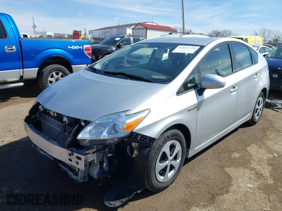 2012 Toyota Prius One with VIN JTDKN3DU6C5438120, listed as a IAAI auction lot 41845598 with 102,643 mi miles and . Bid and sale history available at carsss.com. Image 17.