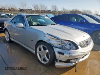2003 Mercedes-Benz SLK 230 Kompressor with VIN WDBKK49F13F273062, listed as a Copart auction lot 46078325 with 63,789 mi miles and Salvage title. Bid and sale history available at DreamBid. Image 4.