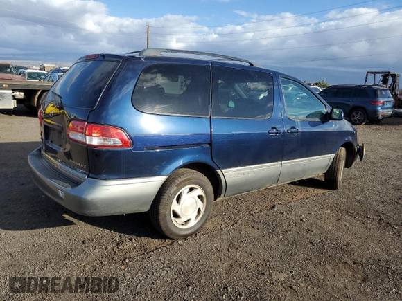 2001 Toyota Sienna LE with VIN 4T3ZF13C91U355926, listed as a Copart auction lot 88992805 with 130,397 mi miles and Salvage title. Bid and sale history available at DreamBid. Image 3.