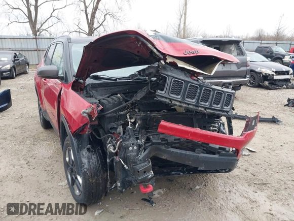 2018 Jeep Compass Trailhawk with VIN 3C4NJDDB2JT441865, listed as a IAAI auction lot 41848542 with 109,696 mi miles and . Bid and sale history available at carsss.com. Image 12.
