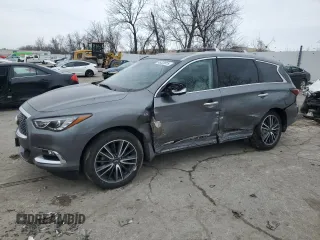2020 Infiniti QX60 Signature Edition with VIN 5N1DL0MM2LC546612, listed as a Copart auction lot 45223915 with 26,943 mi miles and Salvage title. Bid and sale history available at DreamBid. Image 1.