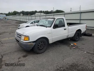 1996 Ford Ranger XL with VIN 1FTCR10UXTTA69454, listed as a Copart auction lot 61142745 with 166,908 mi miles and Salvage title. Bid and sale history available at DreamBid. Image 1.