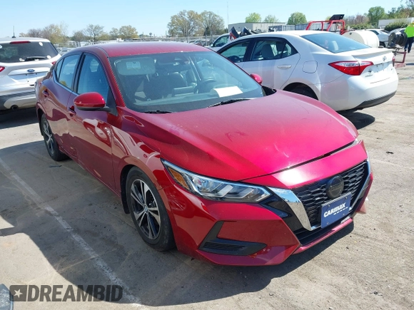 2021 Nissan Sentra SV with VIN 3N1AB8CV6MY321009, listed as a IAAI auction lot 41903131 with 18,768 mi miles and . Bid and sale history available at DreamBid. Image 1.