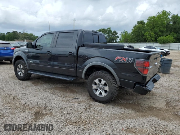 2014 Ford F-150 XL with VIN 1FTFW1ET6EFB74225, listed as a Copart auction lot 58297435 with 111,040 mi miles and Salvage title. Bid and sale history available at DreamBid. Image 2.