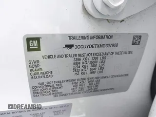 2021 Chevrolet Silverado 1500 LT z VIN 3GCUYDETXMG307908, wystawiony jako IAAI lot #41910530 z przebiegiem Nie podano mil oraz . Historia ofert i sprzedaży dostępna na DreamBid. Obrazek 17.