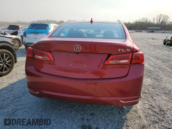 2020 Acura TLX with VIN 19UUB1F32LA015781, listed as a Copart auction lot 50972415 with 40,363 mi miles and Salvage Title. Bid and sale history available at carsss.com. Image 6.