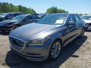 2015 Hyundai Genesis 3.8L with VIN KMHGN4JE4FU072706, listed as a IAAI auction lot 41993699 with 163,122 mi miles. Bid and sale history available at carsss.com. Image 17.