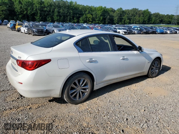 2017 Infiniti Q50 Sport with VIN JN1EV7AP7HM743063, listed as a Copart auction lot 61135995 with 47,149 mi miles and Salvage title. Bid and sale history available at DreamBid. Image 3.