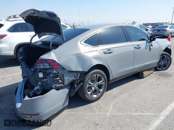 2024 Honda Accord EX-L with VIN 1HGCY2F63RA022208, listed as a IAAI auction lot 41990361 with 56,296 mi miles and . Bid and sale history available at DreamBid. Image 4.