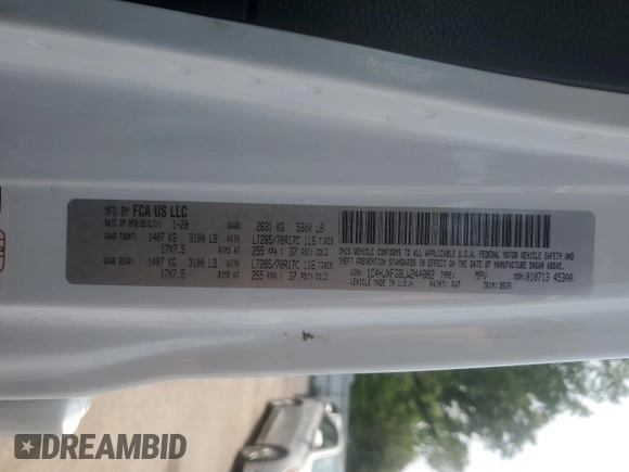 2020 Jeep Wrangler Unlimited Rubicon z VIN 1C4HJXFG8LW244882, wystawiony jako Copart lot #59293225 z przebiegiem 36 061 mil mil oraz Szkoda całkowita • Salvage title. Historia ofert i sprzedaży dostępna na DreamBid. Obrazek 12.