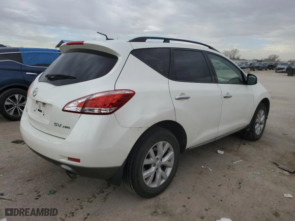 2012 Nissan Murano SV with VIN JN8AZ1MW6CW208369, listed as a Copart auction lot 50828595 with 216,324 mi miles and Salvage Title. Bid and sale history available at carsss.com. Image 3.