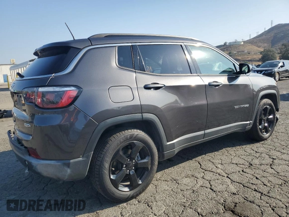 2017 Jeep Compass Latitude with VIN 3C4NJCBB0HT647547, listed as a Copart auction lot 59615635 with 53,827 mi miles and Salvage title. Bid and sale history available at DreamBid. Image 3.