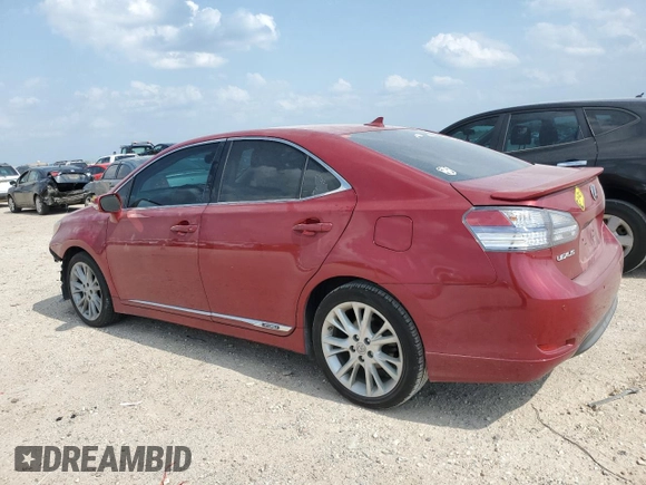 2010 Lexus HS 250h with VIN JTHBB1BA6A2010860, listed as a Copart auction lot 54854025 with 164,532 mi miles and Salvage Title. Bid and sale history available at DreamBid. Image 2.