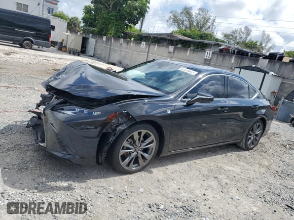 2020 Lexus ES 350 F Sport with VIN 58AGZ1B15LU057618, listed as a Copart auction lot 55978645 with 56,891 mi miles and Non repairable. Bid and sale history available at DreamBid. Image 1.