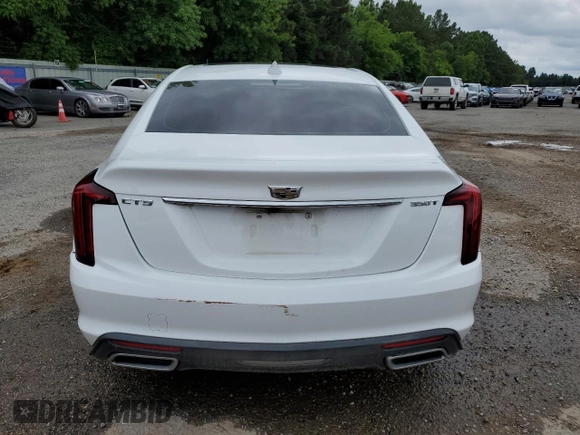2020 Cadillac CT5 Luxury with VIN 1G6DW5RK7L0151829, listed as a Copart auction lot 58823325 with 78,054 mi miles and Salvage title. Bid and sale history available at DreamBid. Image 6.
