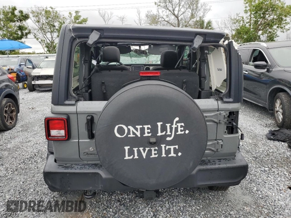 2021 Jeep Wrangler Sport with VIN 1C4GJXAN2MW699133, listed as a Copart auction lot 51994985 with 47,923 mi miles and Non Repairable. Bid and sale history available at DreamBid. Image 6.