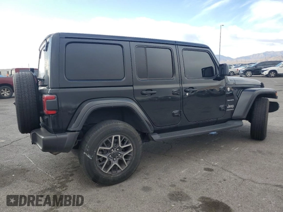 2024 Jeep Wrangler Sahara with VIN 1C4PJXEN2RW109269, listed as a Copart auction lot 47631435 with 21,130 mi miles and Salvage Title. Bid and sale history available at carsss.com. Image 3.