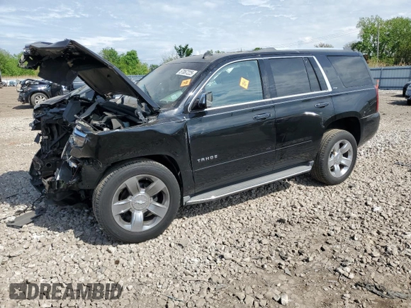 2015 Chevrolet Tahoe LTZ with VIN 1GNSKCKC2FR289034, listed as a Copart auction lot 57067225 with Not provided miles and Salvage title. Bid and sale history available at DreamBid. Image 1.