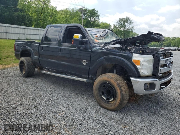 2015 Ford F-350 Platinum with VIN 1FT8W3BT1FEA38732, listed as a Copart auction lot 55020975 with Not Provided miles and Salvage Title. Bid and sale history available at DreamBid. Image 4.