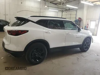 2023 Chevrolet Blazer LT with VIN 3GNKBJR41PS134864, listed as a Copart auction lot 53294545 with 43,376 mi miles and Salvage title. Bid and sale history available at DreamBid. Image 3.
