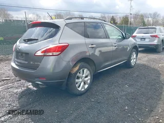 2013 Nissan Murano SV with VIN JN8AZ1MW0DW303673, listed as a IAAI auction lot 41645516 with 121,136 mi miles. Bid and sale history available at carsss.com. Image 4.