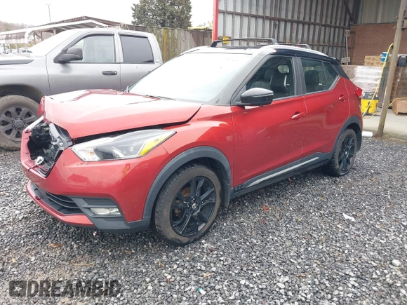 2020 Nissan Kicks SR with VIN 3N1CP5DV4LL565762, listed as a IAAI auction lot 40889527 with 98,722 mi miles. Bid and sale history available at carsss.com. Image 20.