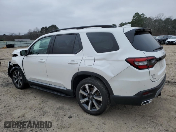 2025 Honda Pilot Elite with VIN 5FNYG1H82SB058680, listed as a Copart auction lot 42996425 with 9,890 mi miles and Salvage Title. Bid and sale history available at DreamBid. Image 2.