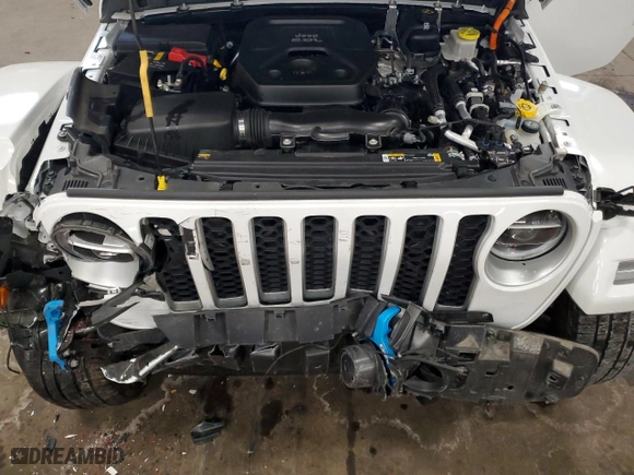 2022 Jeep Wrangler 4xe Unlimited Sahara with VIN 1C4JJXP65NW272312, listed as a Copart auction lot 45154875 with 28,263 mi miles and Salvage Title. Bid and sale history available at carsss.com. Image 13.