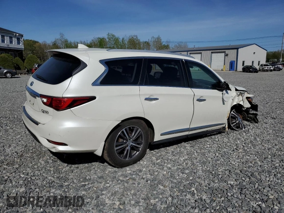 2017 Infiniti QX60 with VIN 5N1DL0MM0HC519612, listed as a Copart auction lot 55496365 with 140,205 mi miles and Salvage Title. Bid and sale history available at DreamBid. Image 3.