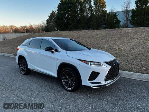 2020 Lexus RX 350 F Sport with VIN 2T2SZMDA1LC238387, listed as a Copart auction lot 50836324 with 18,574 mi miles and . Bid and sale history available at DreamBid. Image 1.