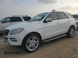 2014 Mercedes-Benz M 350 with VIN 4JGDA5JB1EA284280, listed as a Copart auction lot 51491675 with 103,814 mi miles and Salvage Title. Bid and sale history available at carsss.com. Image 1.
