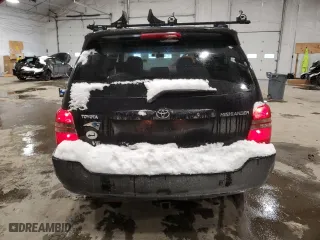 2001 Toyota Highlander with VIN JTEGF21A110027933, listed as a Copart auction lot 87670195 with 190,369 mi miles and Salvage Title. Bid and sale history available at carsss.com. Image 6.
