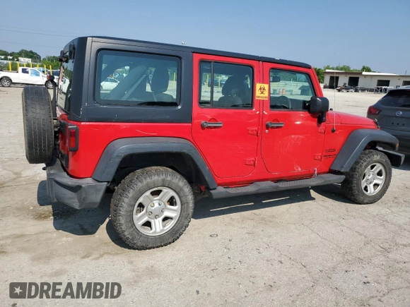 2016 Jeep Wrangler Unlimited Sport RHD z VIN 1C4BJWKG1GL271483, wystawiony jako Copart lot #60644095 z przebiegiem 173 601 mil mil oraz Czysty tytuł • Clean title. Historia ofert i sprzedaży dostępna na DreamBid. Obrazek 3.