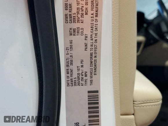 2021 Jeep Grand Cherokee Limited with VIN 1C4RJKBG6M8112156, listed as a Copart auction lot 48715225 with 31,115 mi miles and Salvage Title. Bid and sale history available at DreamBid. Image 13.