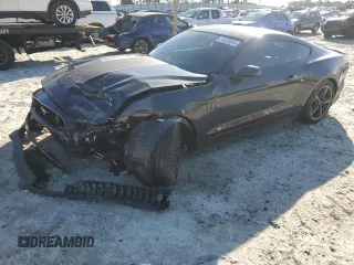 2023 Ford Mustang Mach 1 with VIN 1FA6P8R07P5501641, listed as a Copart auction lot 85503074 with 15,331 mi miles and Salvage title. Bid and sale history available at DreamBid. Image 1.