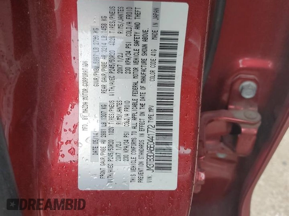 2014 Mazda CX-9 Grand Touring с VIN JM3TB3DA6E0441772, выставлен на аукционе Copart как лот 60832875 с пробегом Не указан миль и На запчасти • Non repairable. История ставок и продаж доступна на DreamBid. Изображение 13.