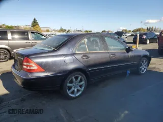2003 Mercedes-Benz C 230 Kompressor with VIN WDBRF40J33F415383, listed as a Copart auction lot 76595584 with Not Provided miles and Salvage Title. Bid and sale history available at DreamBid. Image 3.