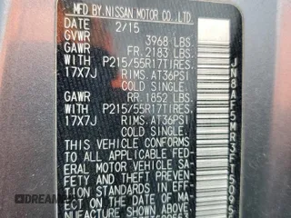 2015 Nissan Juke S with VIN JN8AF5MR3FT509553, listed as a Copart auction lot 50625545 with 156,593 mi miles and Salvage Title. Bid and sale history available at carsss.com. Image 14.