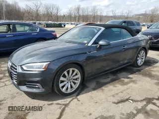 2018 Audi A5 Cabriolet Premium Plus z VIN WAUYNGF56JN022330, wystawiony jako Copart lot #50856195 z przebiegiem 88 204 mil mil oraz Szkoda całkowita • Salvage title. Historia ofert i sprzedaży dostępna na DreamBid. Obrazek 1.
