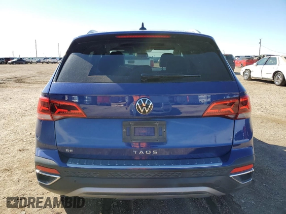 2022 Volkswagen Taos SE с VIN 3VVTX7B21NM046183, выставлен на аукционе Copart как лот 48811375 с пробегом 42 102 миль миль и Списание • Salvage title. История ставок и продаж доступна на DreamBid. Изображение 6.