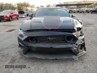 2021 Ford Mustang Mach 1 with VIN 1FA6P8R0XM5555396, listed as a Copart auction lot 41453795 with 10,286 mi miles and Salvage Title. Bid and sale history available at carsss.com. Image 5.