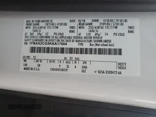 2019 Ford Transit Passenger XL with VIN 1FBAX2CG5KKA17604, listed as a Copart auction lot 78703574 with 32,859 mi miles and Salvage Title. Bid and sale history available at carsss.com. Image 16.
