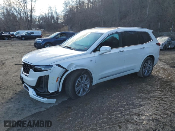 2020 Cadillac XT6 AWD Premium Luxury z VIN 1GYKPDRS0LZ115837, wystawiony jako Copart lot #47559405 z przebiegiem 82 581 mil mil oraz Szkoda całkowita • Salvage title. Historia ofert i sprzedaży dostępna na DreamBid. Obrazek 1.