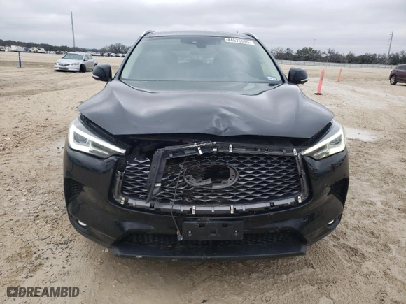 2021 Infiniti QX50 ESSENTIAL with VIN 3PCAJ5CA5MF110729, listed as a Copart auction lot 44675595 with 24,211 mi miles and Salvage Title. Bid and sale history available at carsss.com. Image 5.